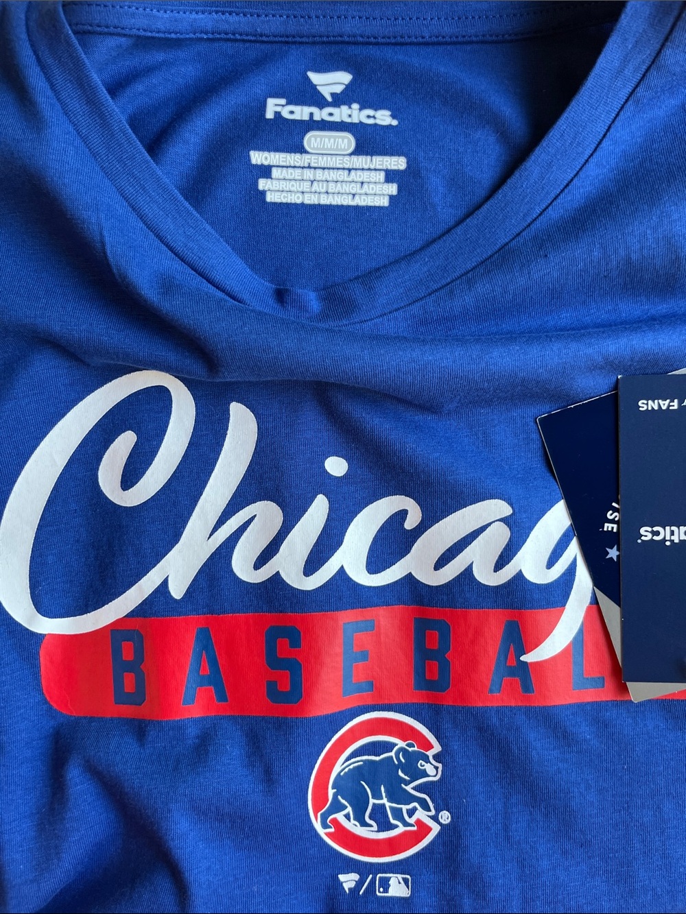 Fanatics Blue Chicago Baseball Tee